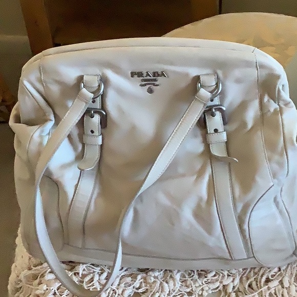 Well Loved Authentic Prada Napa Shoulder Bag 🌼🌼💛🤎🤎🤎 - Picture 11 of 16